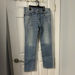 Hollister Men's Slim Jeans in Light Blue
